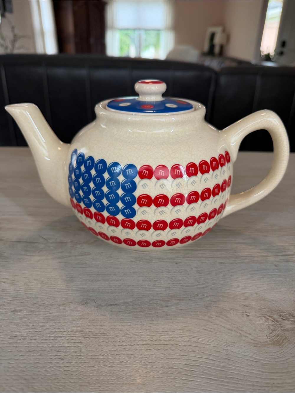 M&M’s American Flag Teapot Candy Dish